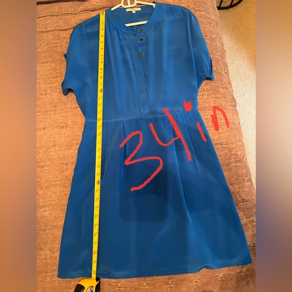 Madewell Silk Mini Dress Size 8 - Picture 4 of 7